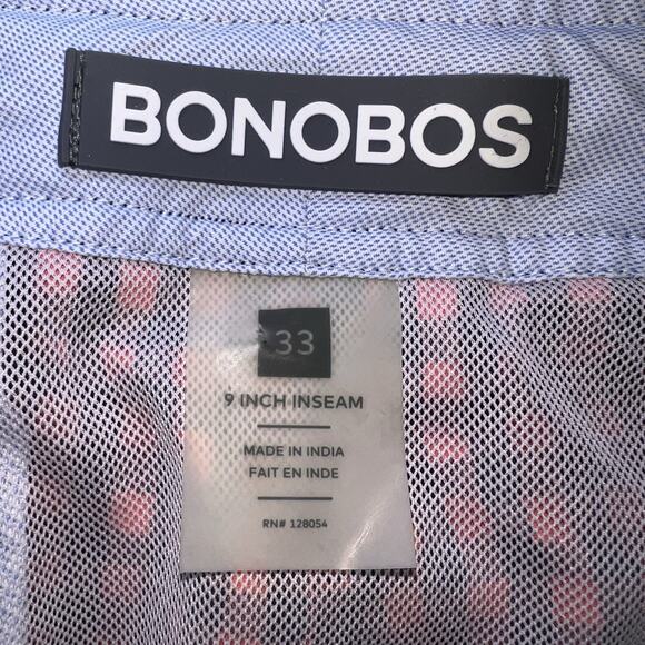 Bonobos Swim Trunks Size 33 Pink Blue Gingham Button Front Mesh Lined Preppy Dad - Picture 9 of 14